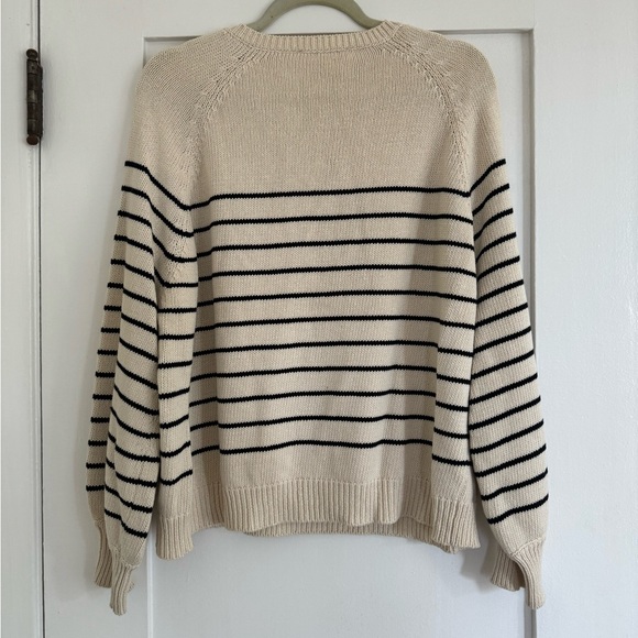 Sezane LÉONTINE JUMPER Henley pull over sweater - Picture 6 of 6